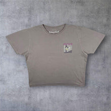 Load image into Gallery viewer, Weird Fish Elfish Parody Cartoon Graphic Faded Grey Cotton T-Shirt