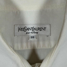 Load image into Gallery viewer, Vintage Yves Saint Laurent YSL Pour Homme Shirt Mens 39 L White Cotton Logo