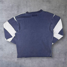Load image into Gallery viewer, Vintage 90's Pat Master Embroidered Logo Washed Blue White Striped Long Sleeve T-Shirt