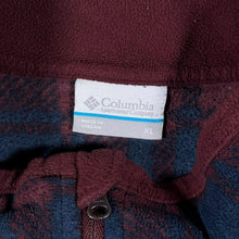 Load image into Gallery viewer, Columbia Sportswear Tartan Check Blue Red 1/4 Zip Fleece Sweatshirt