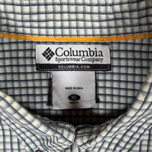 Load image into Gallery viewer, Columbia Mens XL Micro Check Shirt Long Sleeve Button Down Outdoor Casual