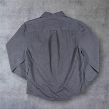 Load image into Gallery viewer, Tommy Hilfiger 80's 2 Ply Grey Long Sleeve Cotton Preppy Dress Shirt
