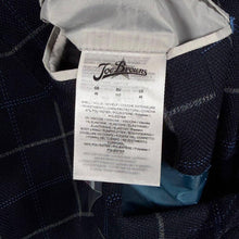 Load image into Gallery viewer, Joe Browns Paisley Pattern Lined Navy Blue Check Blazer Jacket