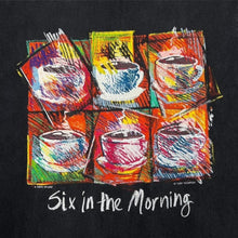 Load image into Gallery viewer, Vintage Fabric Art “Six In The Morning” Terry Thompson Coffee Art Single Stitch T-Shirt