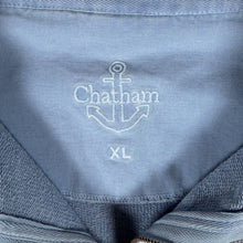 Load image into Gallery viewer, Chatham Washed Blue Quarter Zip Sweatshirt XL Nautical Preppy Coastal Pullover