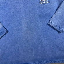 Load image into Gallery viewer, Early 00's Weird Fish Embroidered Mini Logo Faded Blue 1/4 Zip Pullover Sweatshirt