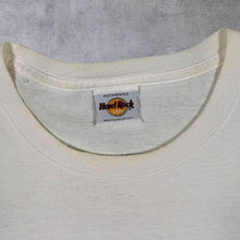 Load image into Gallery viewer, Early 00's Hard Rock Cafe "Las Vegas" Tourist Logo Spellout Graphic White T-Shirt