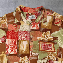Load image into Gallery viewer, Vintage Horizon Collection Hawaiian Tropical Pattern Viscose Short Sleeve Shirt
