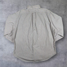 Load image into Gallery viewer, Ralph Lauren Classic Fit Shirt Blue White Stripe Long Sleeve Button Down 17.5 XL XXL
