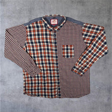 Load image into Gallery viewer, Joe Browns Red Blue White Patchwork Plaid Check Long Sleeve Cotton Shirt