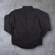 Load image into Gallery viewer, Nautica Classic Dark Grey Mini Pocket Logo Cotton Long Sleeve Shirt