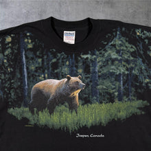 Load image into Gallery viewer, Vintage 1999 Peter Kull Grizzly Bear T Shirt XXL Jasper Canada Wildlife 90s