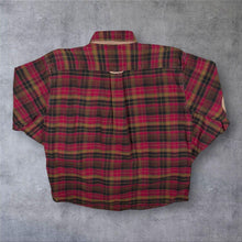 Load image into Gallery viewer, Orvis "The Fairbanks" Red Plaid Check Long Sleeve Cotton Wool Flannel Shirt
