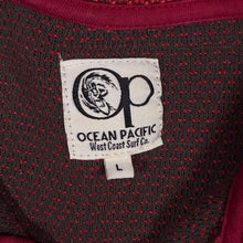 Load image into Gallery viewer, Ocean Pacific OP Y2K Quarter Zip Jumper L Red Textured Knit Surf Skate 00s