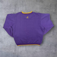 Load image into Gallery viewer, Vintage 90's Logo Athletic NBA Indiana Pacers Embroidered Basketball Purple Sweatshirt