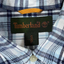 Load image into Gallery viewer, Vintage Timberland Mens S Plaid Check Shirt Blue White Long Sleeve 90s Style
