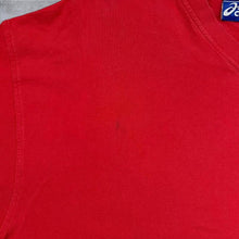 Load image into Gallery viewer, Vintage Asics Classic Embroidered Mini Logo Red Short Sleeve V-Neck T-Shirt