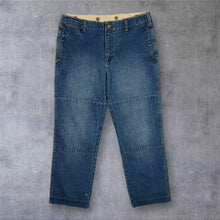 Load image into Gallery viewer, Vintage LL Bean Jeans Mens Blue Denim Utility Workwear Straight Leg 34 x 32