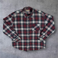 Load image into Gallery viewer, Vintage Cotton Country Club Flannel Shirt Mens XL 45/46 Red Plaid Check Grunge