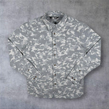 Load image into Gallery viewer, TNF The North Face Grey White Camo Camouflage Pattern Long Sleeve Shirt