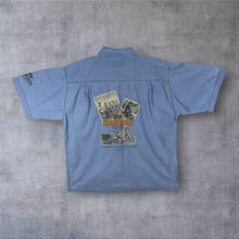 Load image into Gallery viewer, Vintage Y2K Harley Davidson Denim Shirt XL 1992 Nostalgia WLA Series Military Print