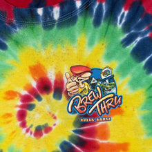 Load image into Gallery viewer, Anvil "Brew Thru" Outer Banks USA Tourist Multi Colour Tie Dye Cotton T-Shirt