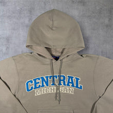 Load image into Gallery viewer, Champion "Central Michigan" Embroidered Spellout College Grey Hoodie