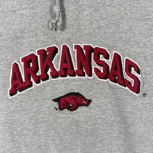 Load image into Gallery viewer, Vintage Starter NCAA Arkansas Razorbacks College Embroidered Grey Hoodie