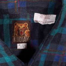 Load image into Gallery viewer, Vintage Kodiak Western Multi Plaid Check Long Sleeve Popper Flannel Shirt