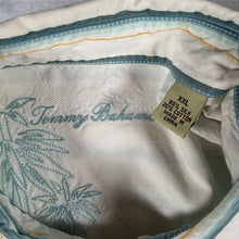 Load image into Gallery viewer, Tommy Bahama Mens XXL Silk Cotton Shirt Striped Jacquard Long Sleeve Resort