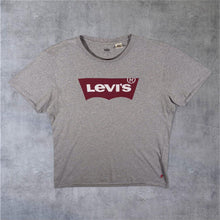 Load image into Gallery viewer, Levi's Classic Red Tab Big Logo Graphic Short Sleeve Grey Cotton T-Shirt