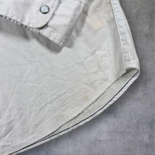 Load image into Gallery viewer, Lee "Slim Fit"Western Style Light Grey Long Sleeve Popper Cotton Shirt