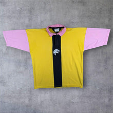 Load image into Gallery viewer, Vintage Halbro Beatsly Boy Colour Block Rugby Short Sleeve Heavy Cotton Polo Shirt
