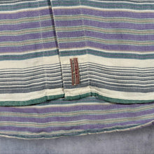 Load image into Gallery viewer, Vintage 90s Traditional Diner Striped Flannel Shirt Denim Collar Grunge Oversized
