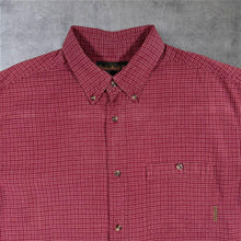 Load image into Gallery viewer, Vintage Timberland L XL Red Check Shirt Short Sleeve Button Down Outdoor 00s