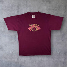 Load image into Gallery viewer, Vintage Ottawa Canada T Shirt XL Burgundy Embroidered Maple Leaf Souvenir Tee