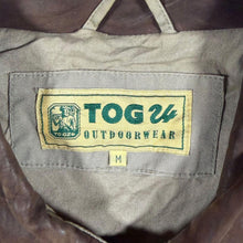 Load image into Gallery viewer, Vintage TOG24 Mens M Beige Cotton Country Field Jacket Brown Leather Collar