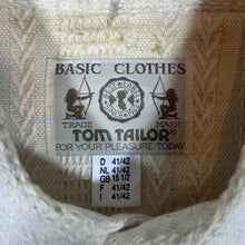 Load image into Gallery viewer, Vintage 90's Tom Tailor "Basic Clothes" Cream Patterned Long Sleeve Flannel Shirt