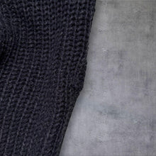 Load image into Gallery viewer, P.G. Field Mens Jumper XL Charcoal Chunky Fisherman Knit Country Crew Neck