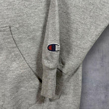 Load image into Gallery viewer, Champion Eco "Dover Track & Field" College Spellout Graphic Grey Hoodie