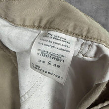 Load image into Gallery viewer, Wrangler Cargo Trousers Mens W34 L32 Beige Khaki Utility Combat Y2K Skater