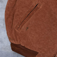 Load image into Gallery viewer, Vintage Croft & Barrow Brown Genuine Leather Bomber Jacket Mens Large L Y2K