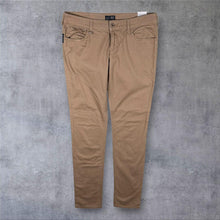 Load image into Gallery viewer, AJ Armani Jeans Classic Brown Slim Fit Cotton Elastane Chino Trousers
