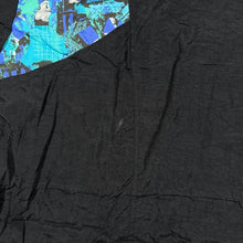 Load image into Gallery viewer, Vintage 90s Reebok Windbreaker Jacket M Black Blue Abstract Colourblock Retro