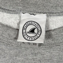 Load image into Gallery viewer, Margaritaville University USA Tourist Souvenir Spellout Graphic Grey Sweatshirt