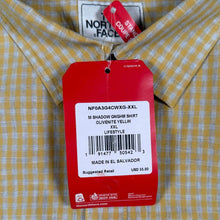 Load image into Gallery viewer, The North Face Shadow Gingham Shirt XXL Olivenite Yellow Check Mens TNF