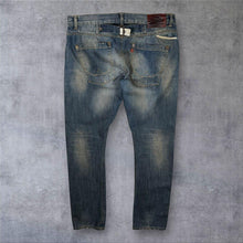 Load image into Gallery viewer, Superdry Washed Blue Denim Distressed Style Straight Leg Cotton Jeans