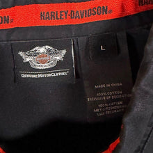 Load image into Gallery viewer, Harley Davidson MotorClothes Sleeveless Shirt L Black 1903 Biker Raw Edge Y2K