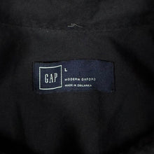 Load image into Gallery viewer, GAP "Modern Oxford" Classic Black Long Sleeve Cotton Button-Down Shirt
