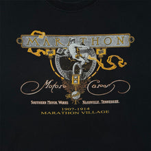 Load image into Gallery viewer, Marathon Motor Cars Nashville Tennessee Graphic T Shirt Black Retro Americana XL